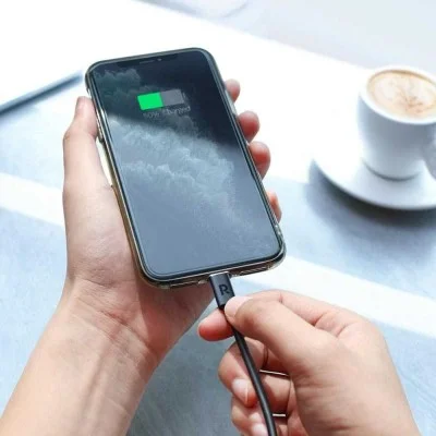 RAVPower Type-C to Lightning Cable (0.3m/1ft) &ndash; Black